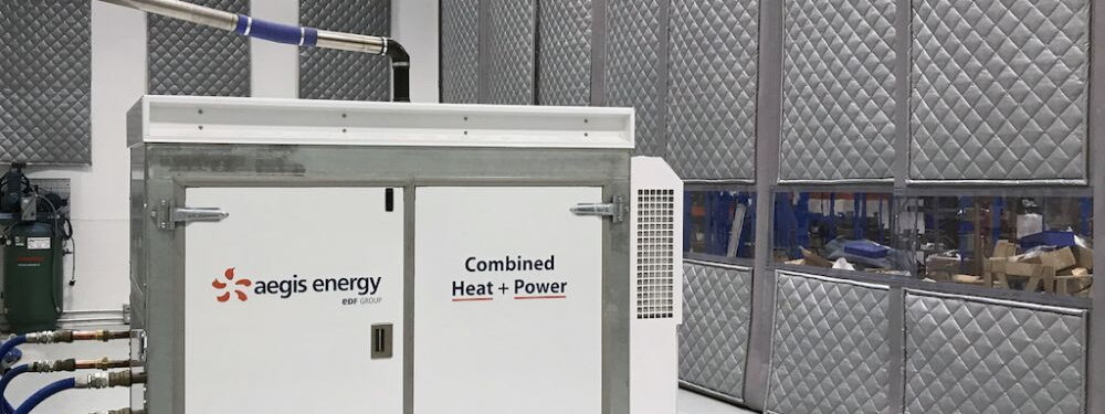 Composite Acoustical Curtain Panel Wall for Heat and Power Generator