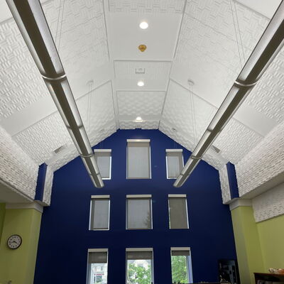 Foam Ceiling Panels at Goodnow Library