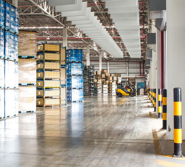 Industrial Sound Baffle in Warehouse