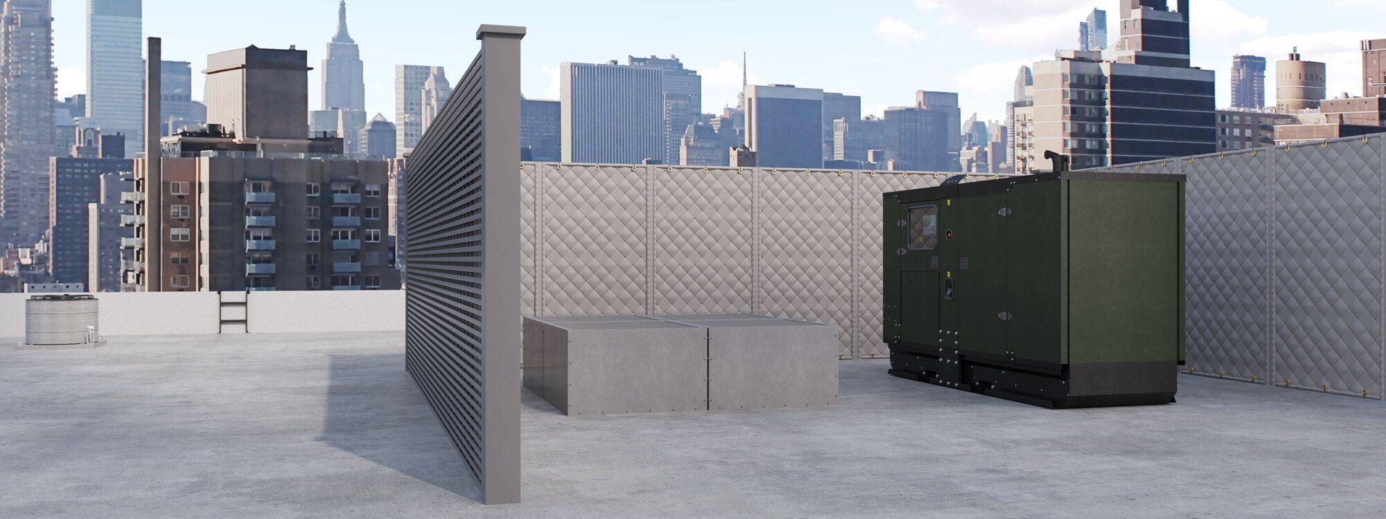 Exterior Sound Barrier Composite Panels