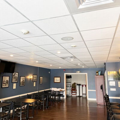 Paintable Ceiling Tiles in Country Club Bar