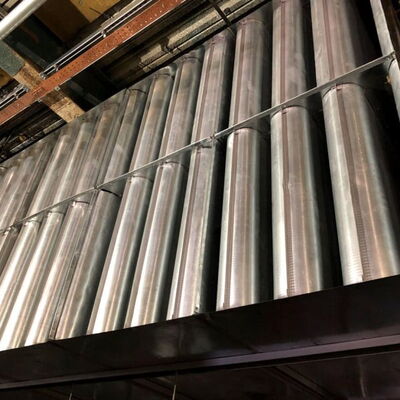 Interior of HVAC Silencer Baffles