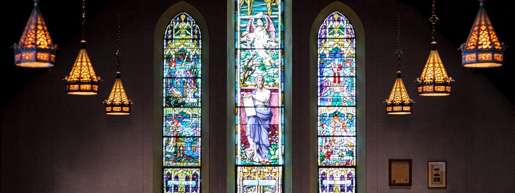 Stretch Fabric System Church Wall