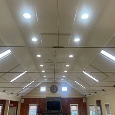 Legion Club - Fabric Wrapped Ceiling Panels