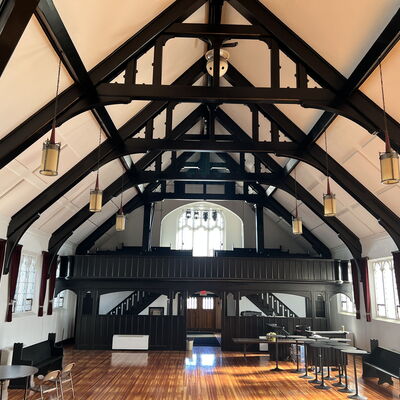 Acoustic Fabric Ceiling Panels at Multi-use Performance Space
