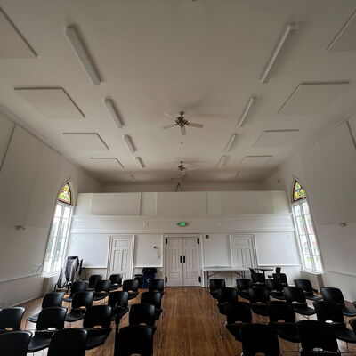 Paintable Wall and Ceiling Panel in Town Hall