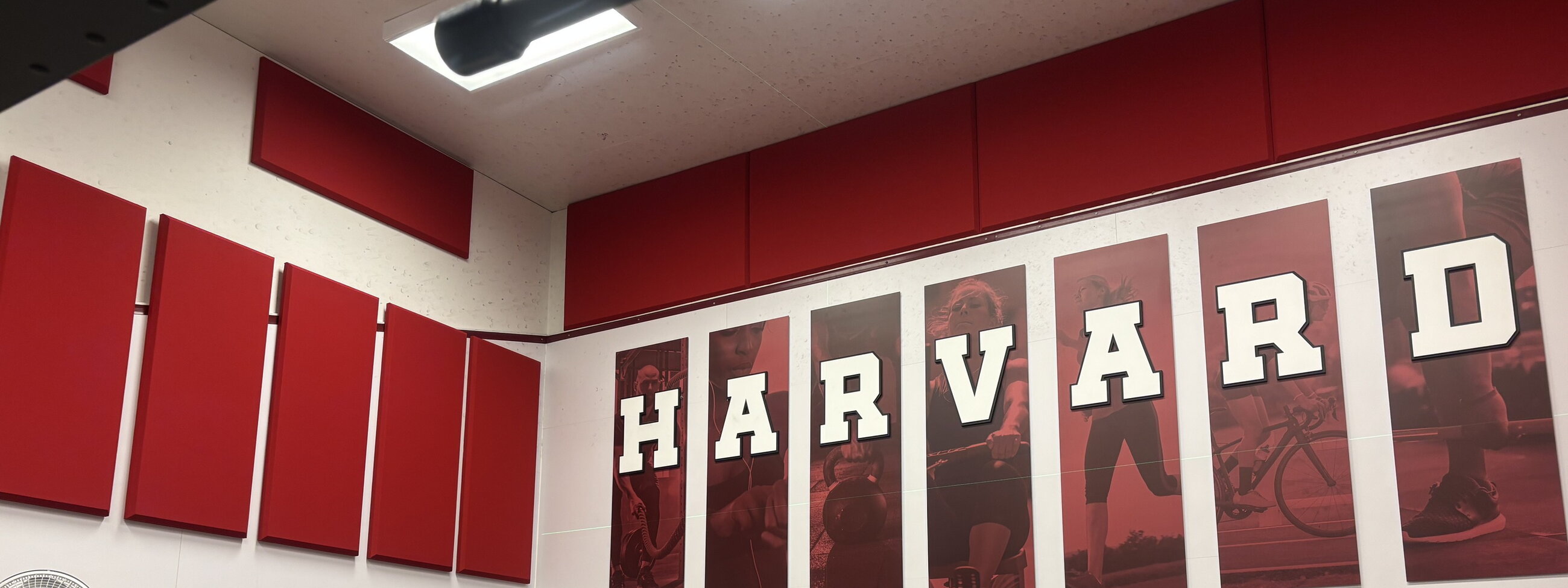 Fabric Wrapped Wall Panels at Harvard Gym