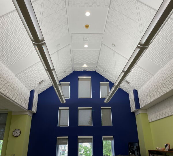 Foam Ceiling Panels at Goodnow Library