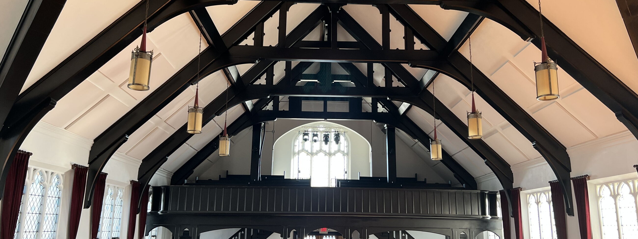 Acoustic Fabric Ceiling Panels at Multi-use Performance Space
