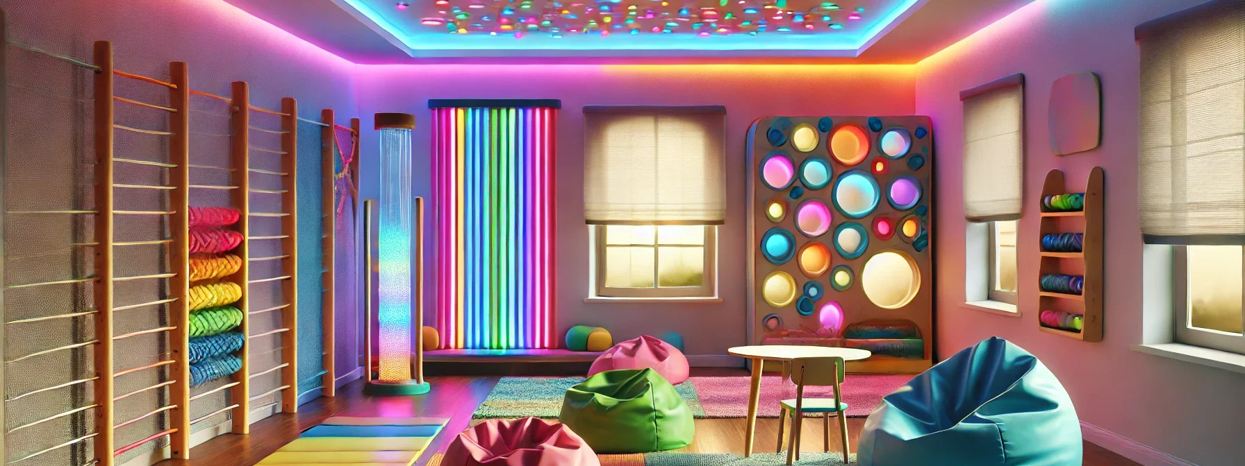 Acoustic Panels in a Sensory Room