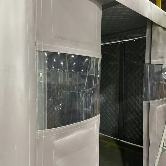 Exterior of Acoustic Curtain Enclosure