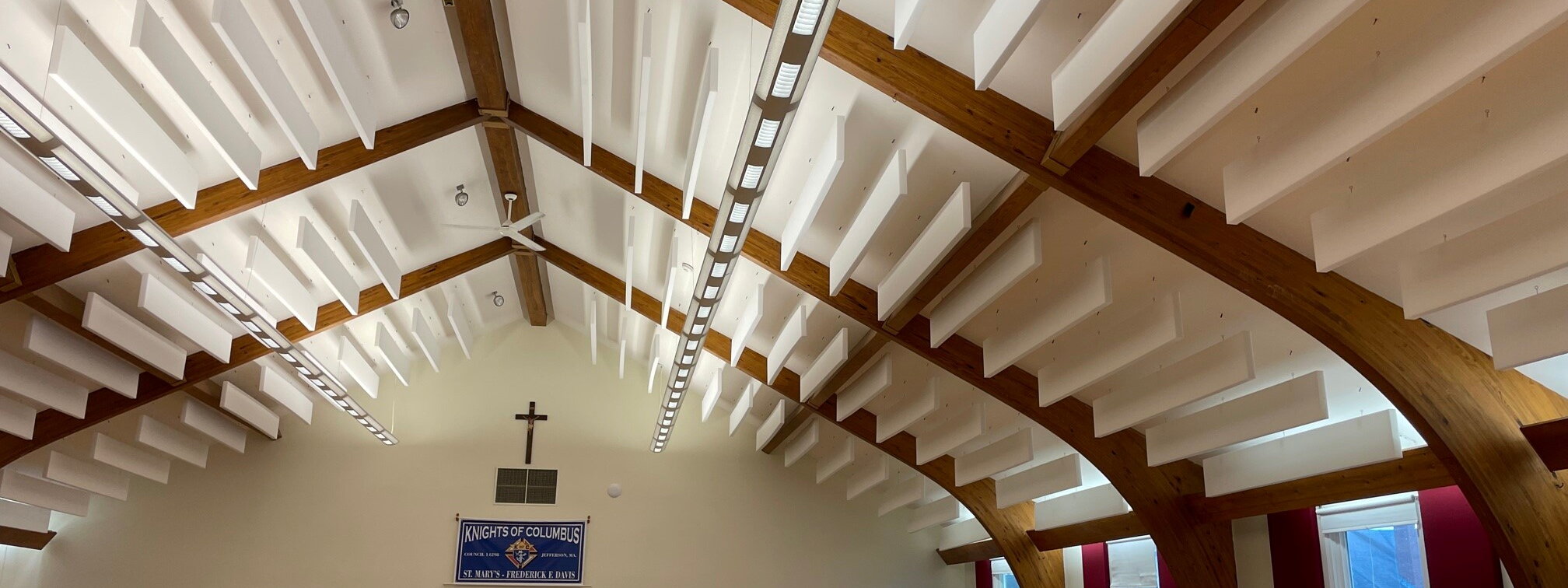 Foam Ceiling Baffles at St. Mary's Parish