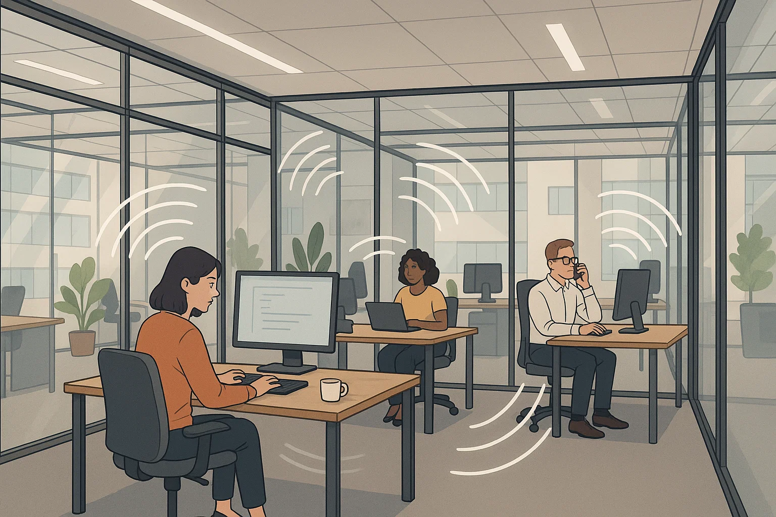 How to Reduce Office Noise and Improve Speech Privacy