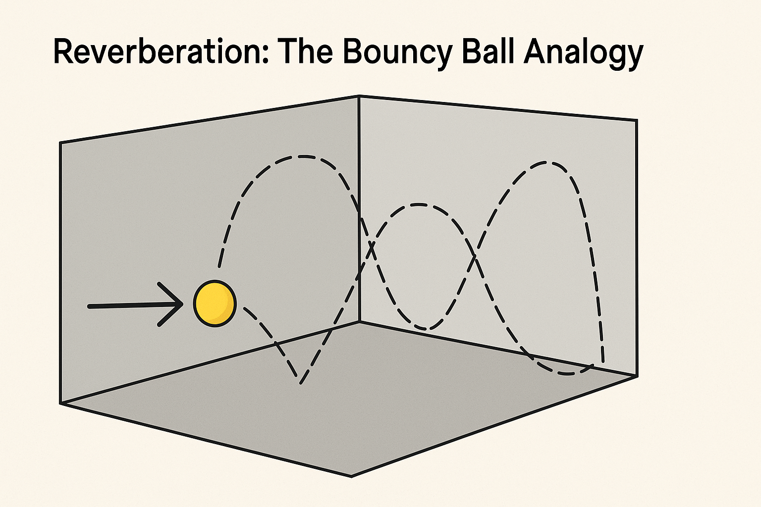 Reverberation Bouncy Ball Analogy