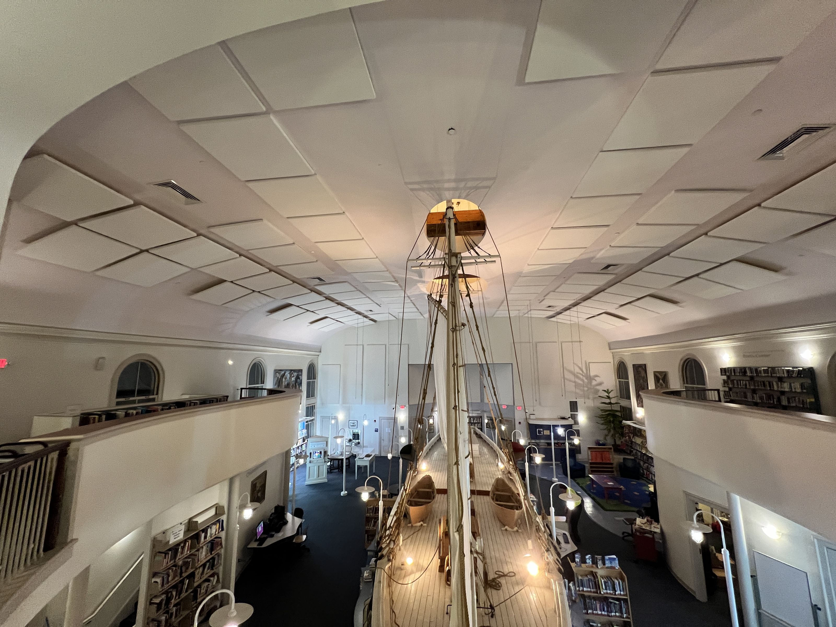 Paintable Acoustic Ceiling and Wall Panels at Provincetown Public Library